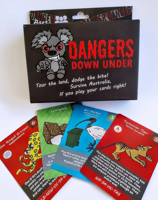 PRE ORDER! Dangers Down Under Card Game